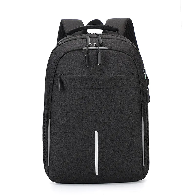 Business laptop backpack with USB charging port - professional travel computer bag main view