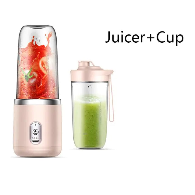 Portable automatic juicer cup cleaning - easy maintenance personal blender