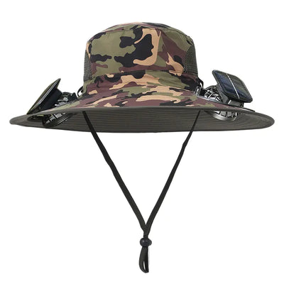 Solar Fan Rechargeable Brim Hat